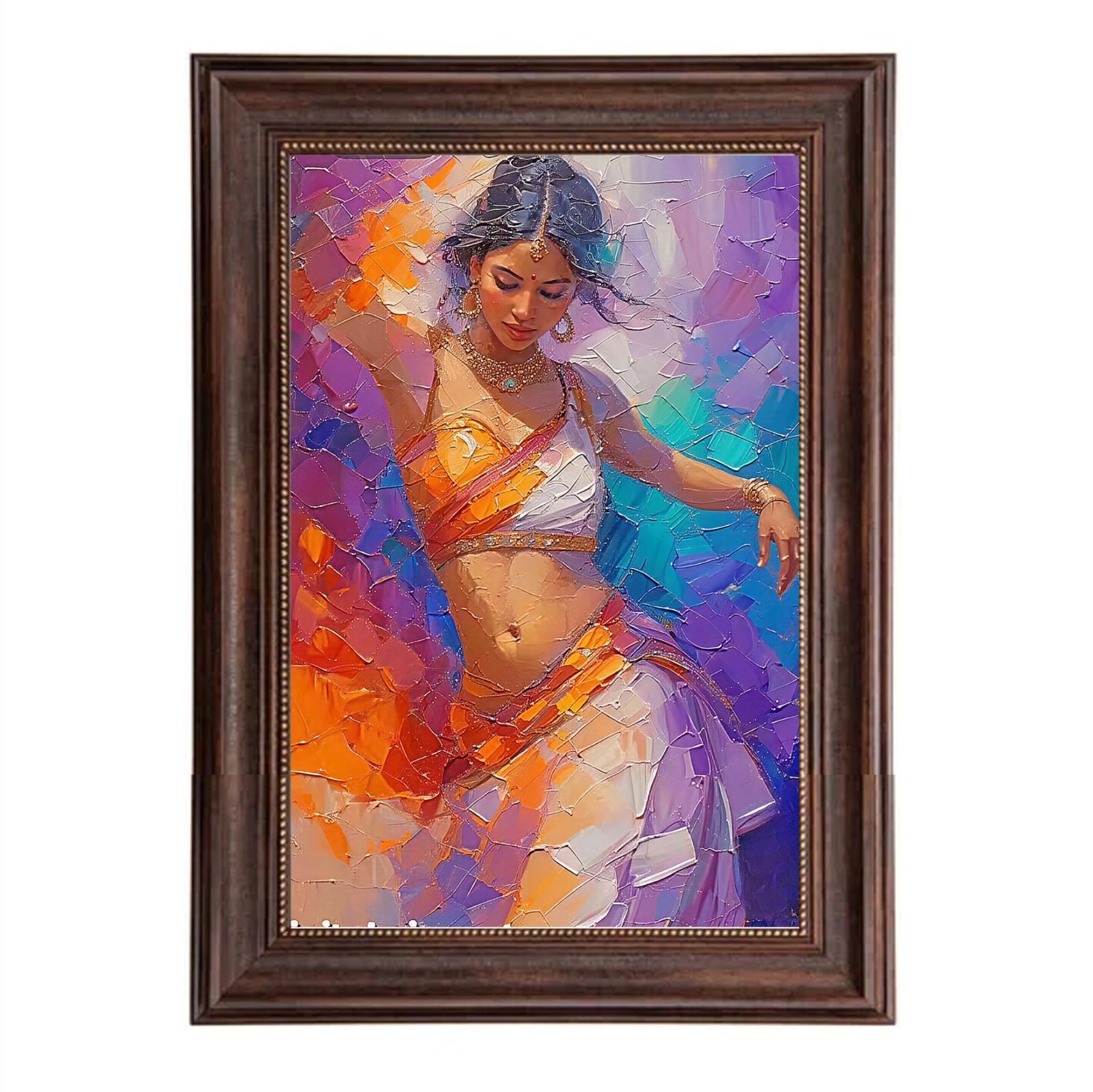 Elegant Lady in Abstract Shades