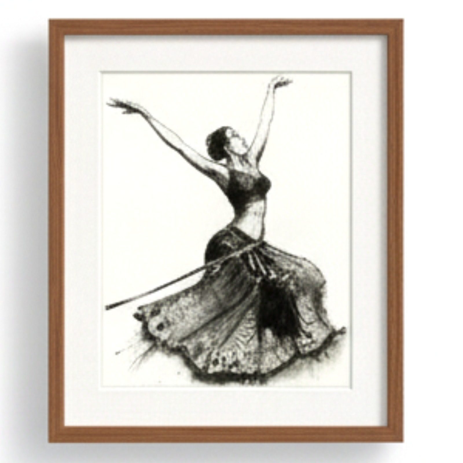 Graceful Dancer in Monochrome