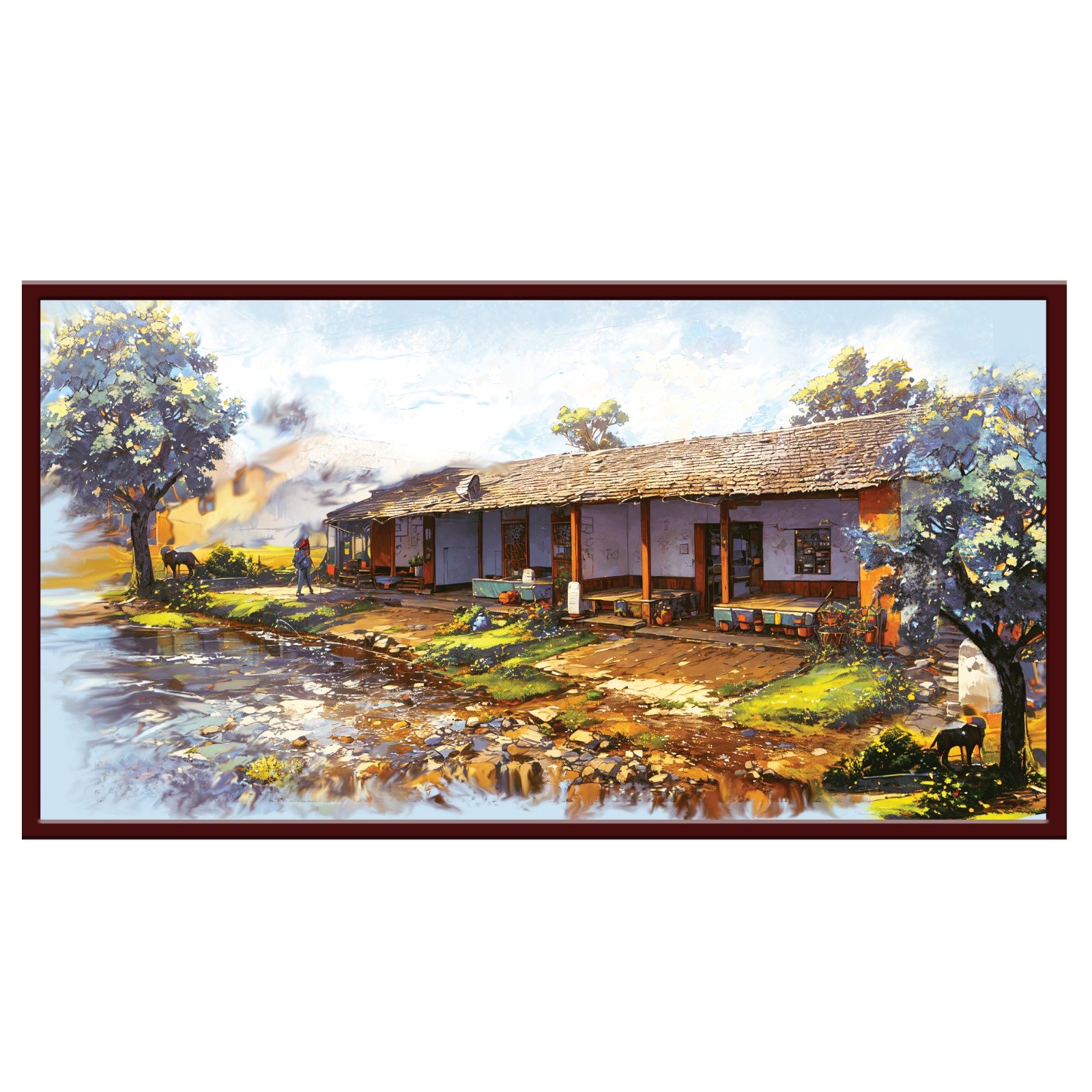 Rustic Countryside House View