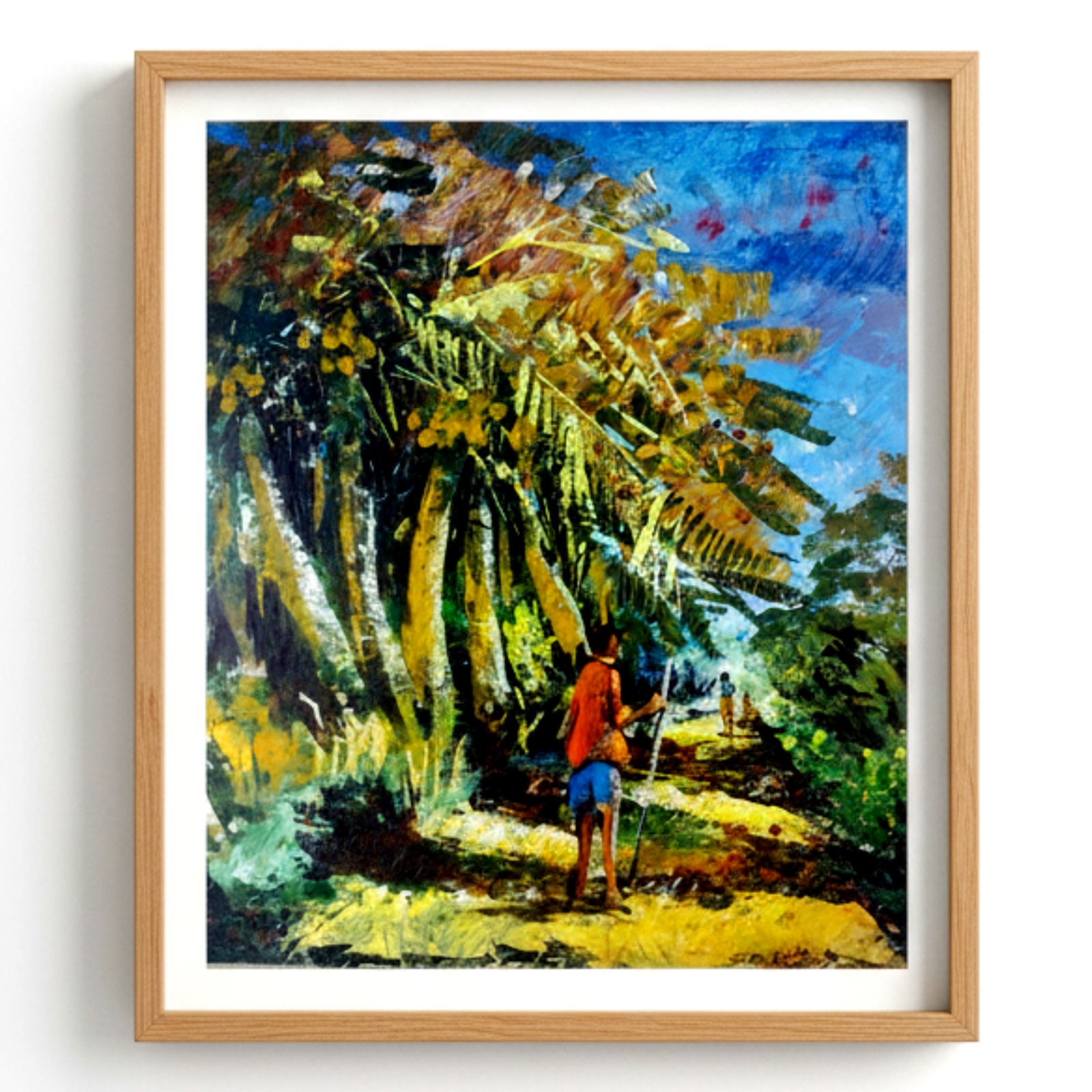 Nature Walk Under Palm Trees